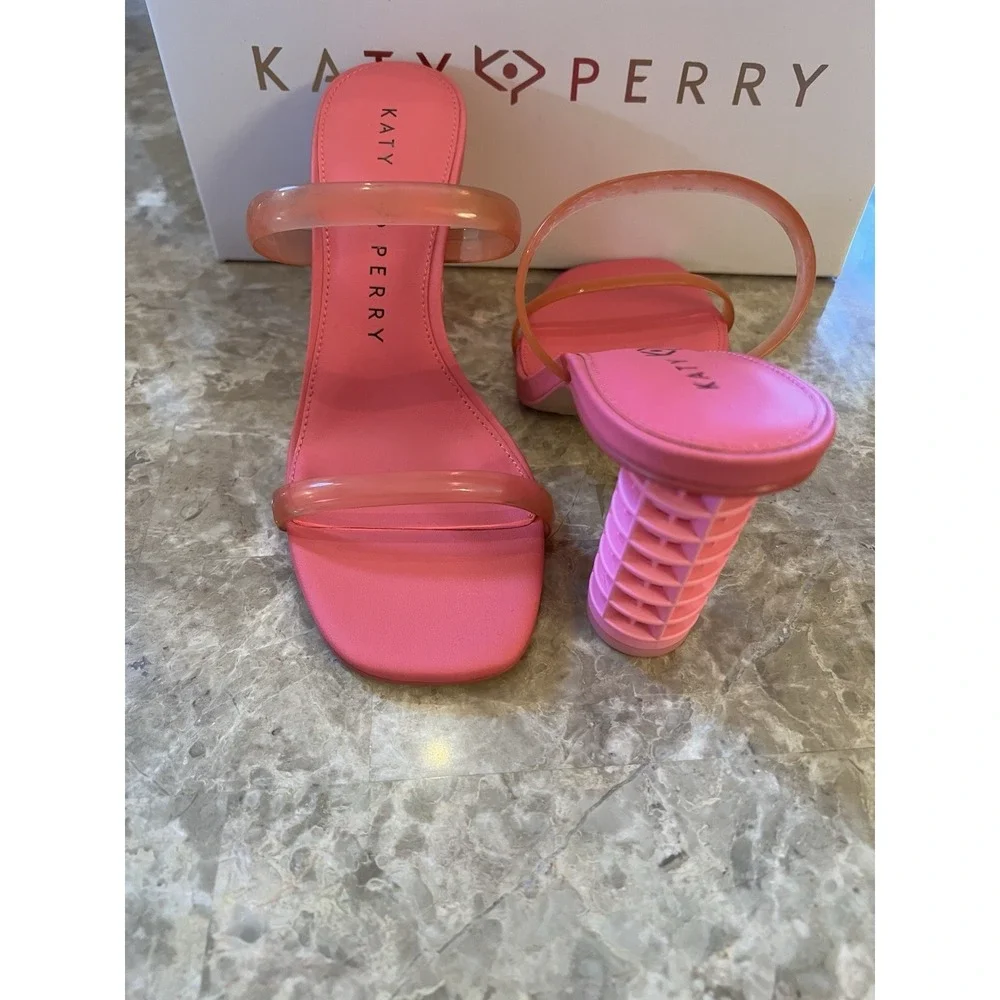 Curler Ssndal Pink Size 5.5 NEW Katy Perry Heel Summer Party Shoe Costume NIB…